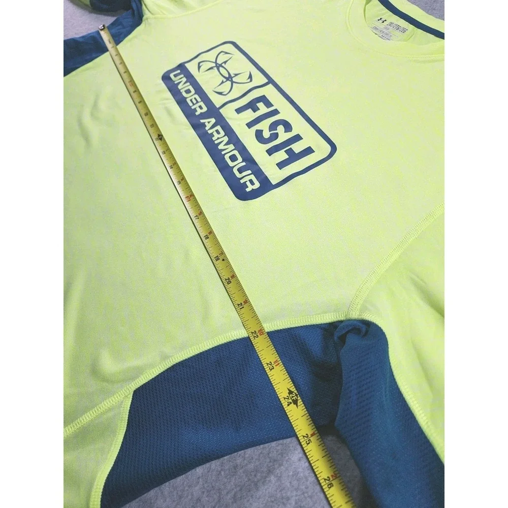 Under Armour Men's Athletic Fishing Shirt, Size 2XL, Yellow , Long Sleeve